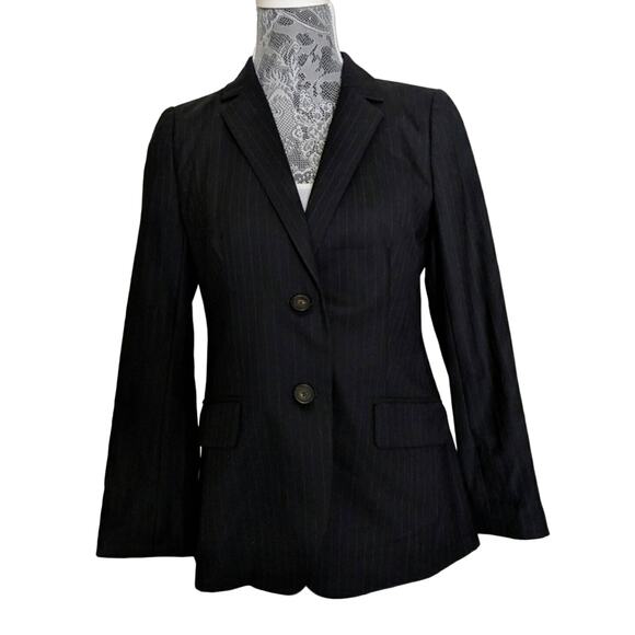 J Crew Super 120s Pinstripe Blazer Career Office 6 New (See note) - Picture 1 of 8